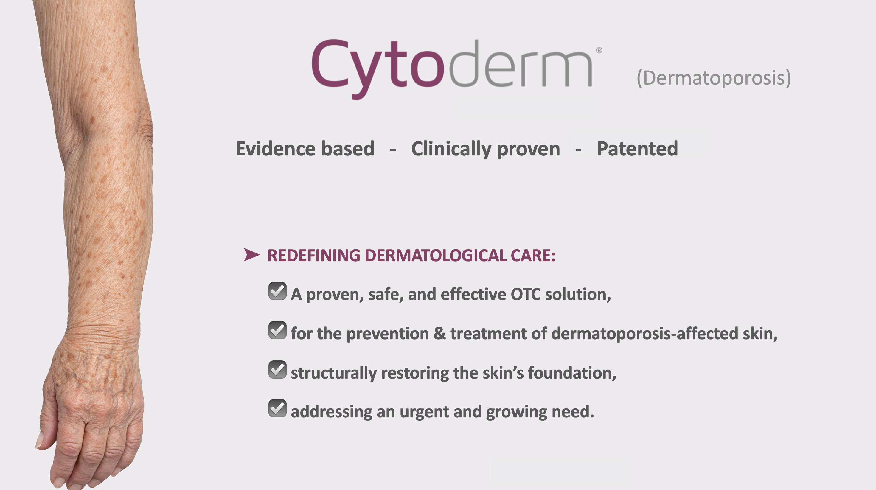 Cytoderm® Dermatoporosis range
